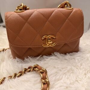 Chanel small caviar quilted shoulder bag